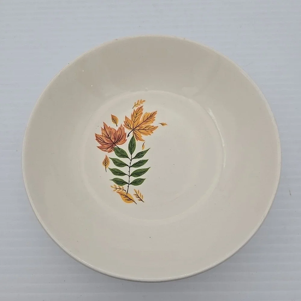 Vintage Salem Autum Leaves 5 1/4 Fall Bowl NICE‎